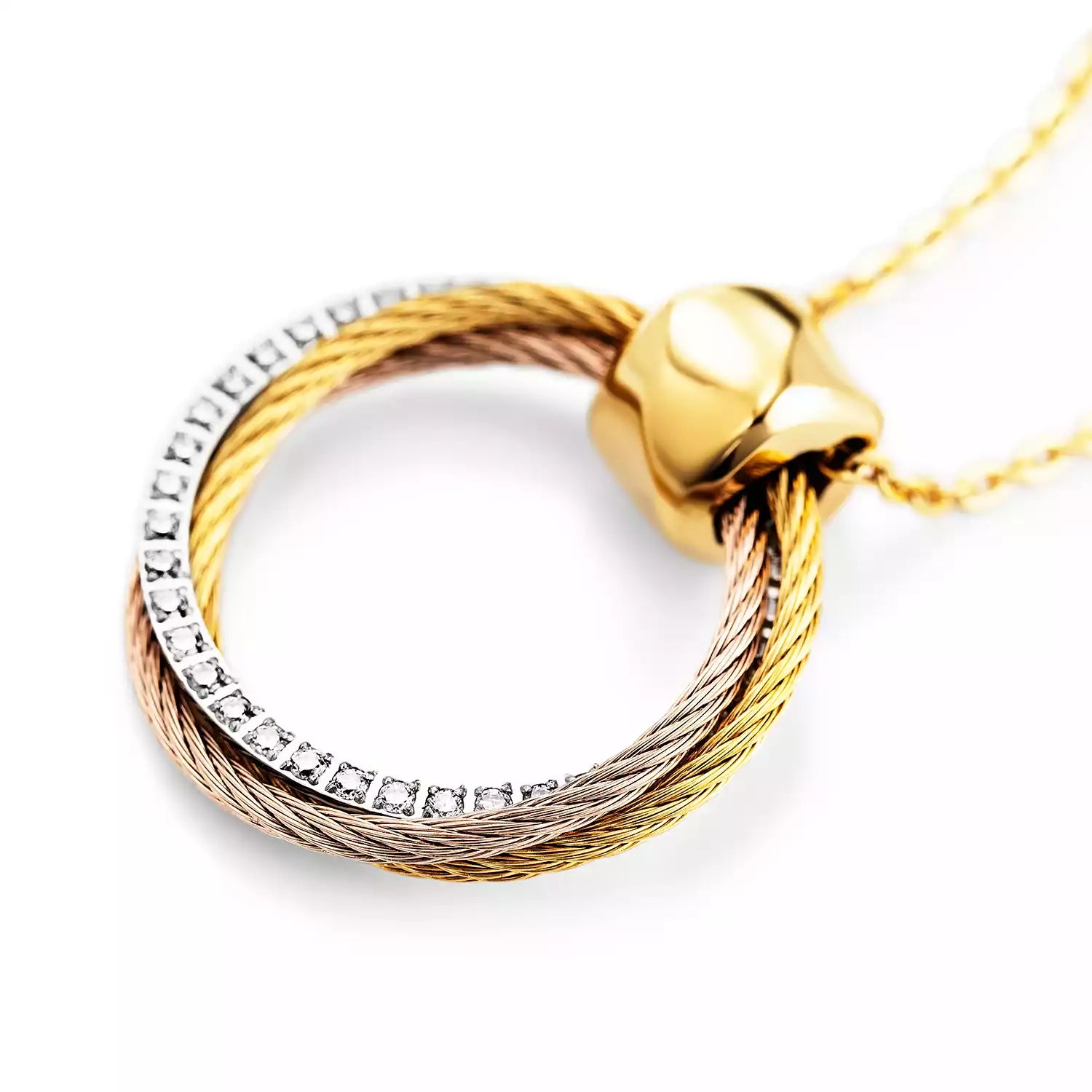 Celtic Triquetra kuwintas - Charriol Geneve - kuwintas at mga pendant