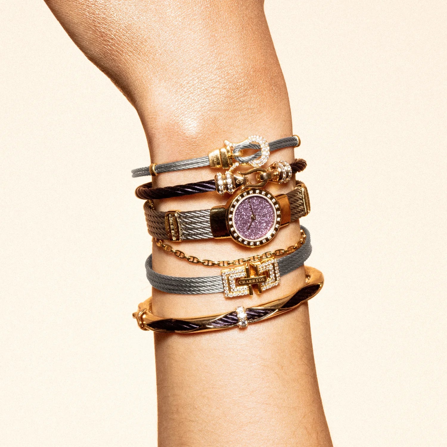 Purple_Gold 18KT na may 24 Diamonds 0.36ct