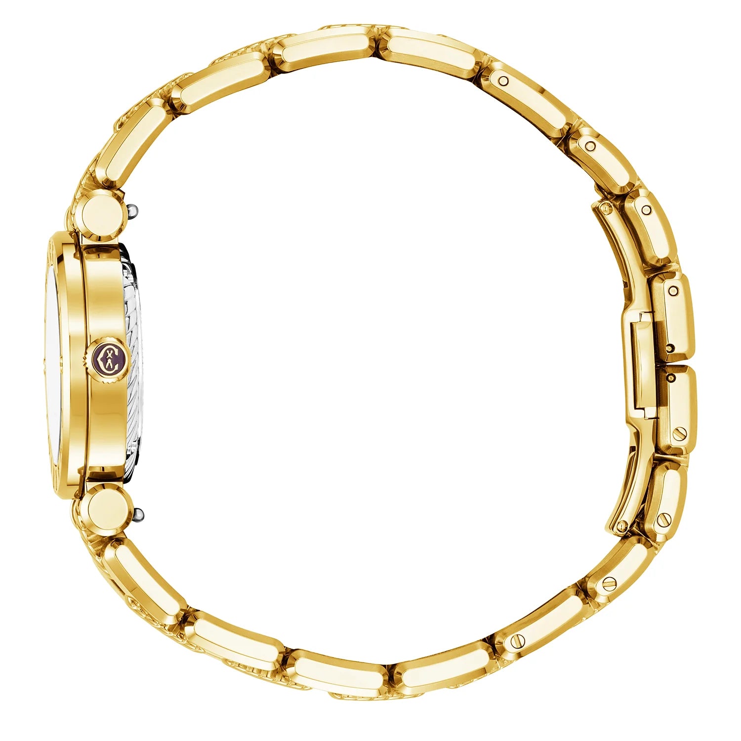 St Tropez Cruise Panoorin ang White at Yellow GoldSt Tropez Cruise 28mm Panoorin ang Yellow Gold Bracelet, Yellow Gold & 2 Screws Bezel at White MOP Dial - Charriol Geneve - Panoorin