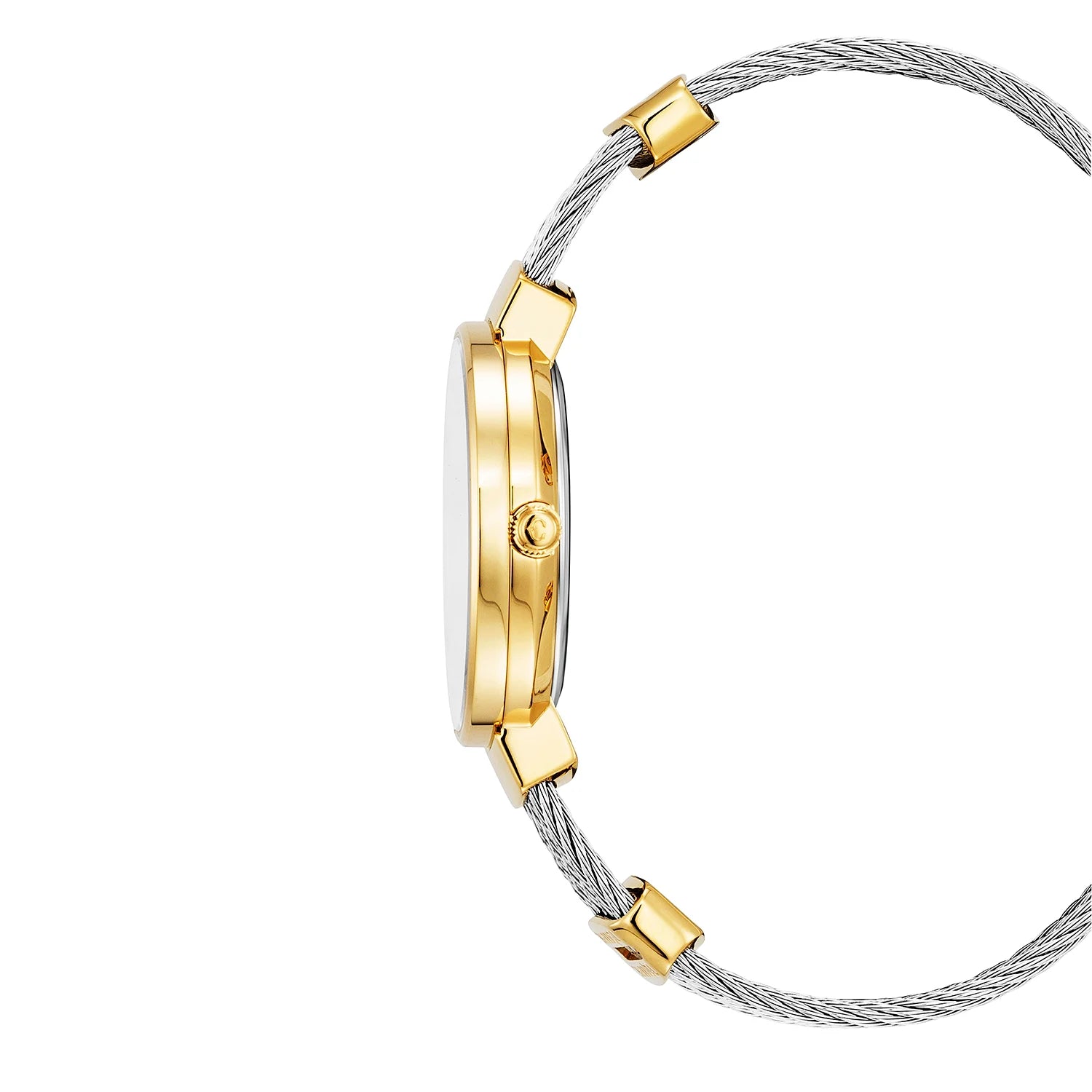 ST TROPEZ, 30MM, KUWARTS KALIBRE, INA-NG-PERLAS DIAL, INA-NG-PERLAS NA MAY 8 DIAMONDS BEZEL, BAKAL CABLE BRACELET - Charriol Geneve - Panoorin