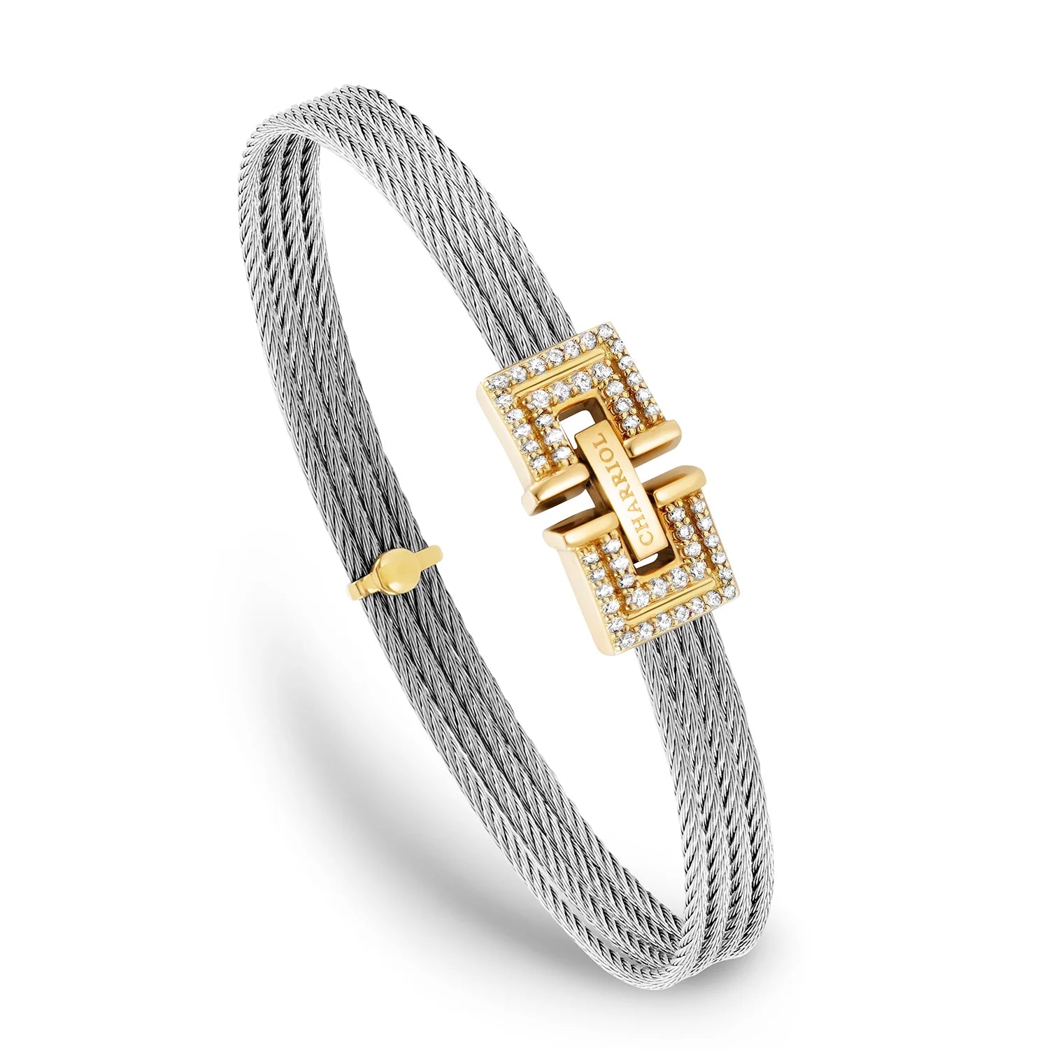 Steel_Gold 18KT na may 54 Diamonds 0.43ct