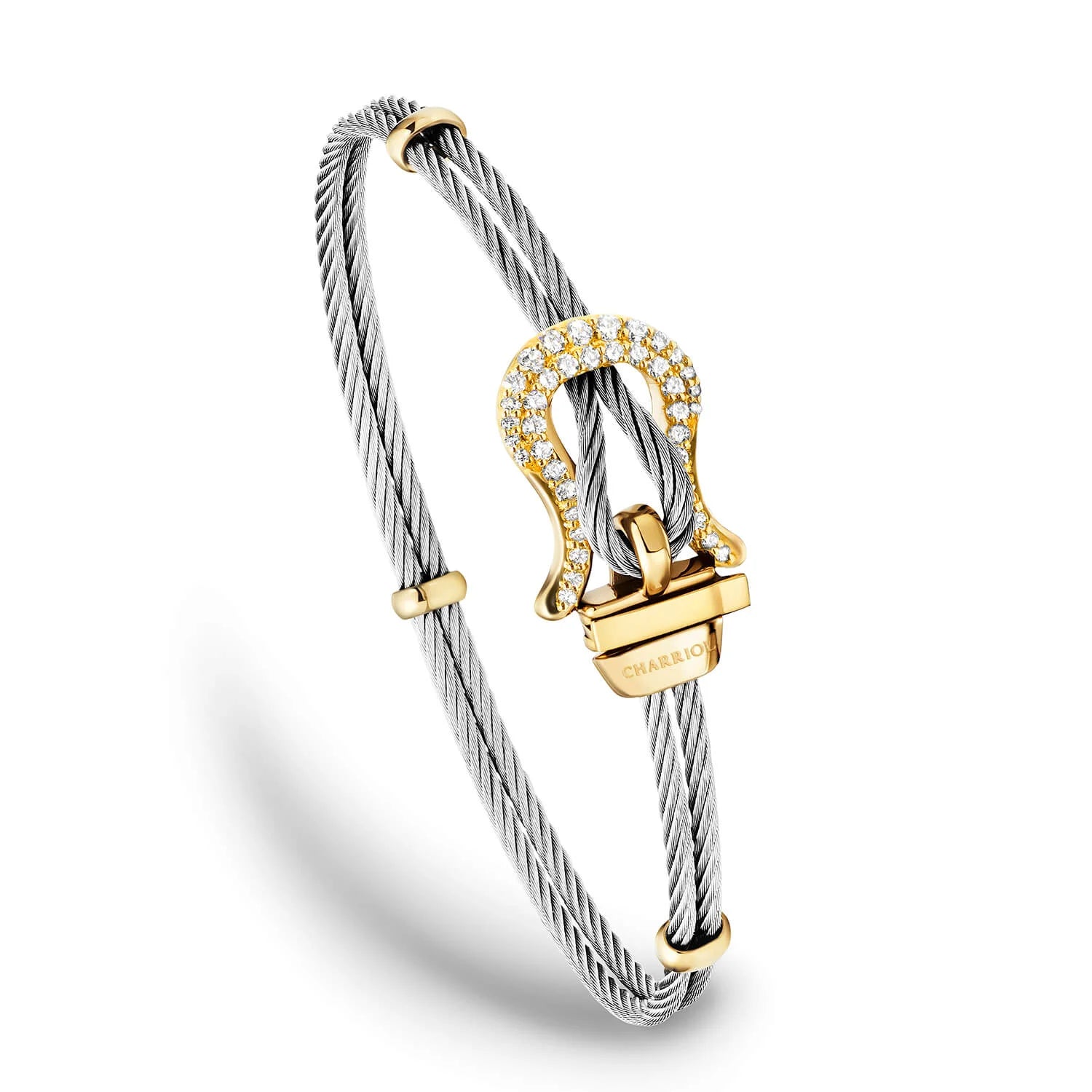 Steel_Gold 18KT na may 40 Diamonds 0.29ct
