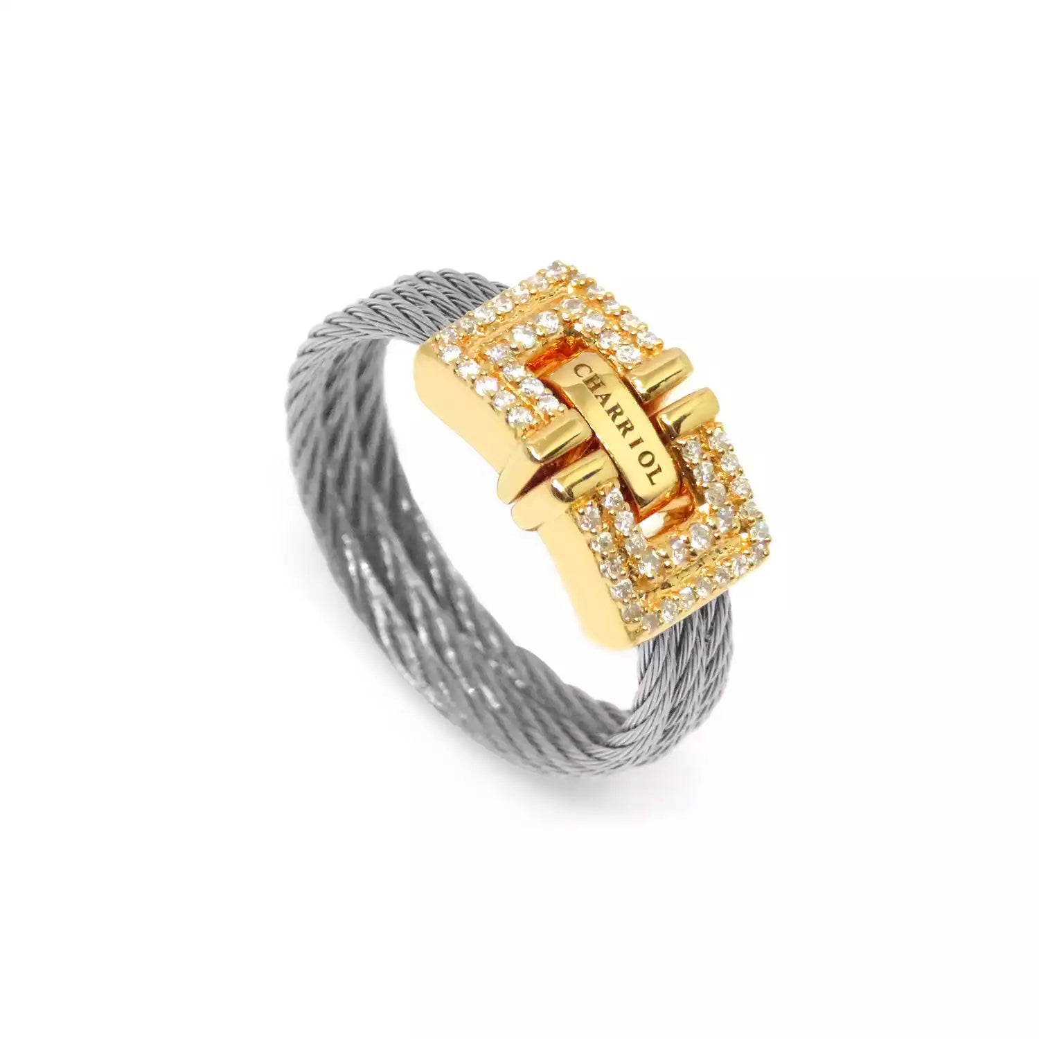 Steel_Gold 18KT na may 54 Diamonds 0.21ct
