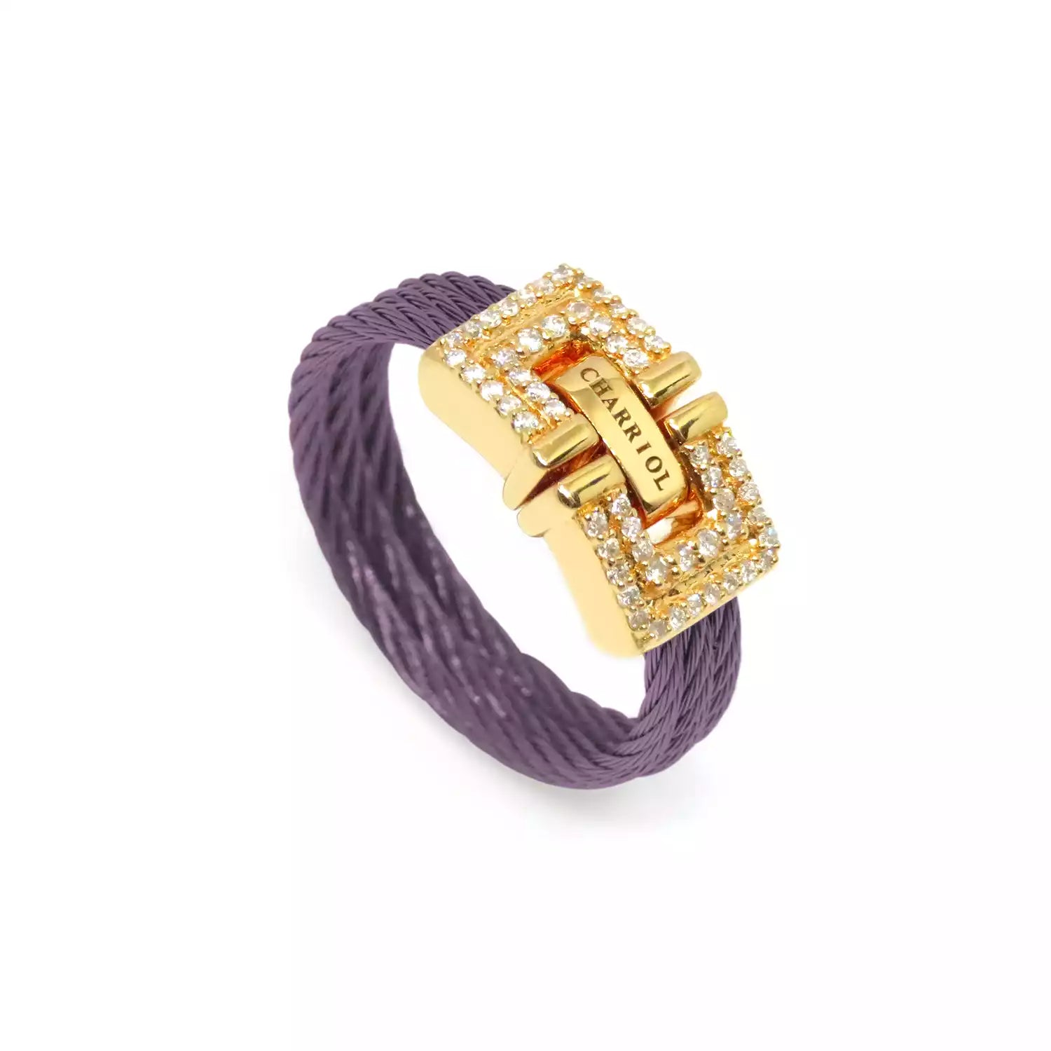 Purple_Gold 18KT na may 54 Diamonds 0.21ct