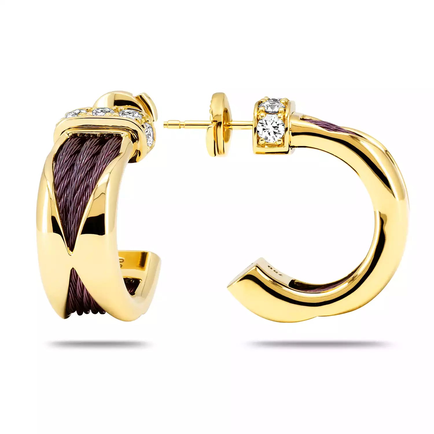 Purple_Gold 18KT na may 10 Diamonds 0.62ct