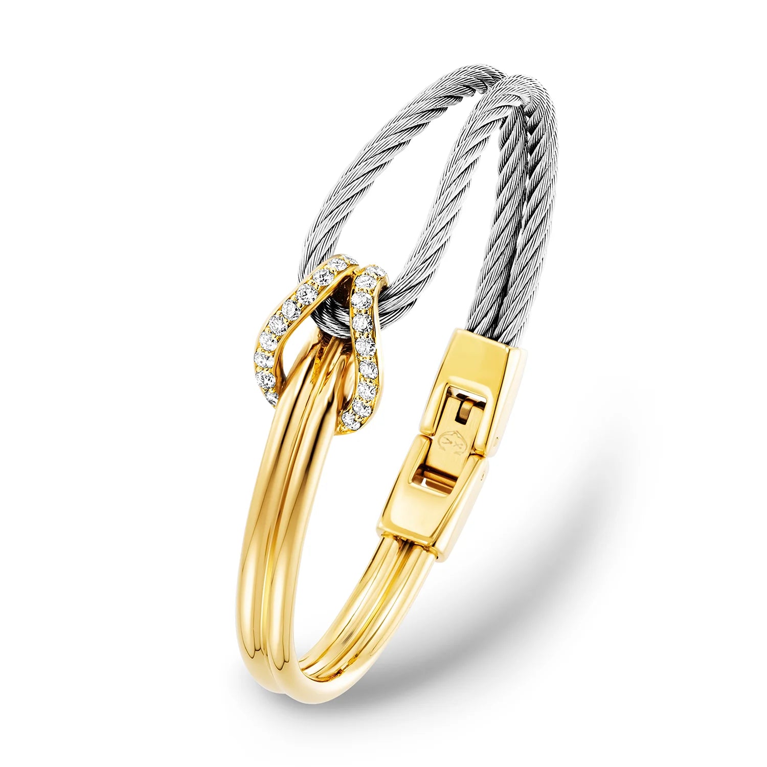 Steel_Gold 18KT na may 22 Diamonds 0.73ct