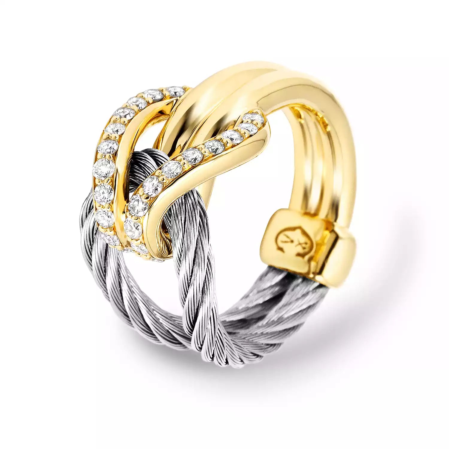 Steel_Gold 18KT na may 22 Diamonds 0.33ct