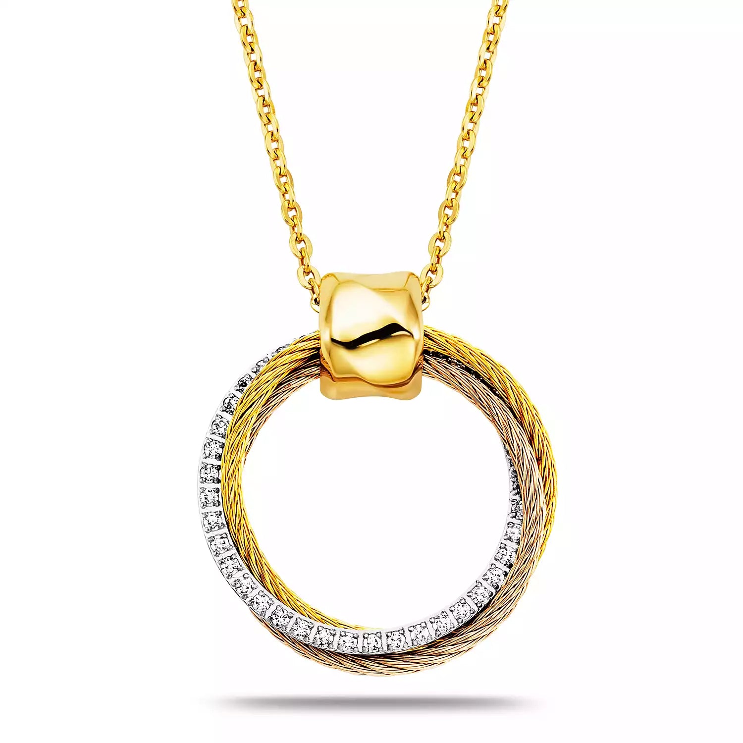 Celtic Triquetra kuwintas - Charriol Geneve - kuwintas at mga pendant