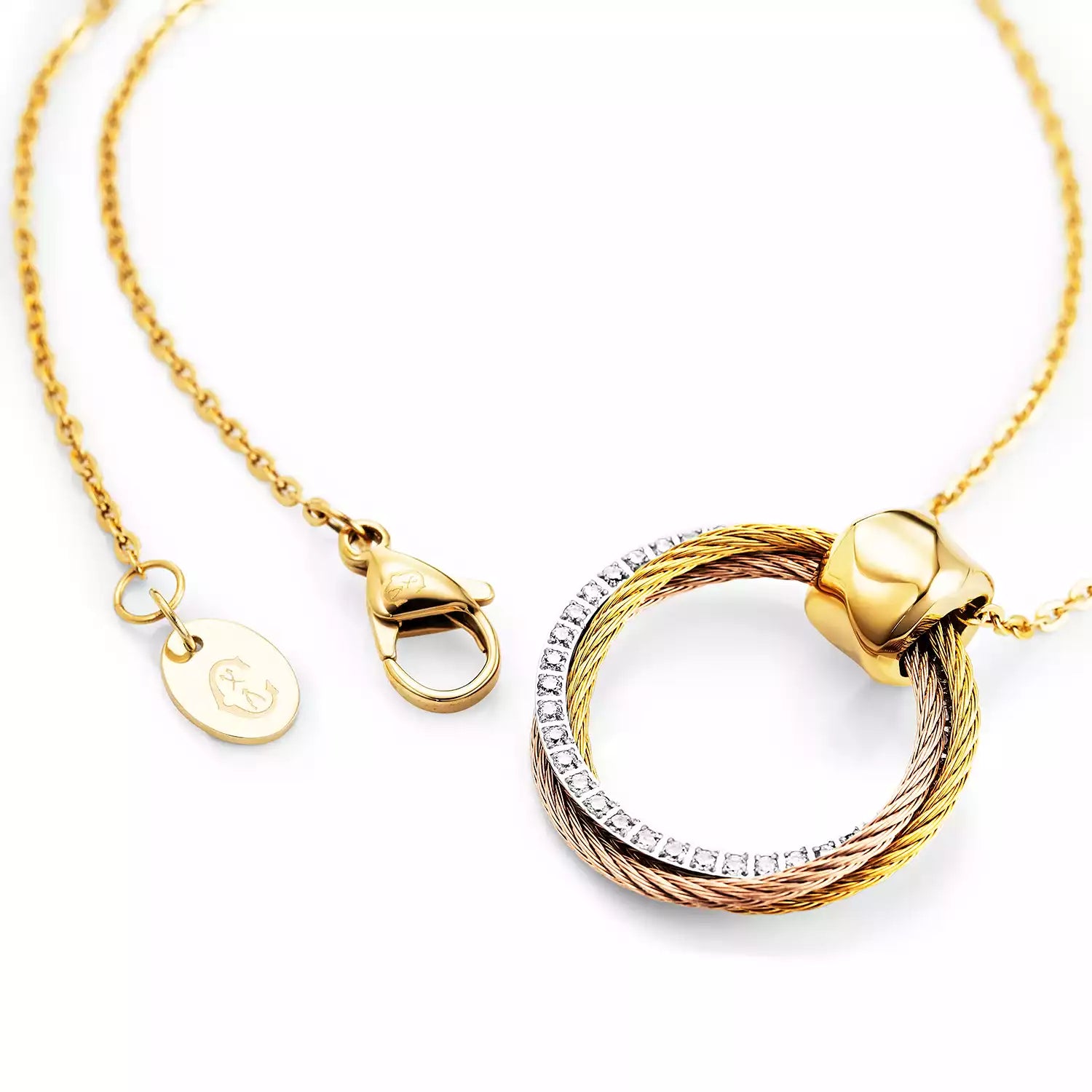 Celtic Triquetra kuwintas - Charriol Geneve - kuwintas at mga pendant