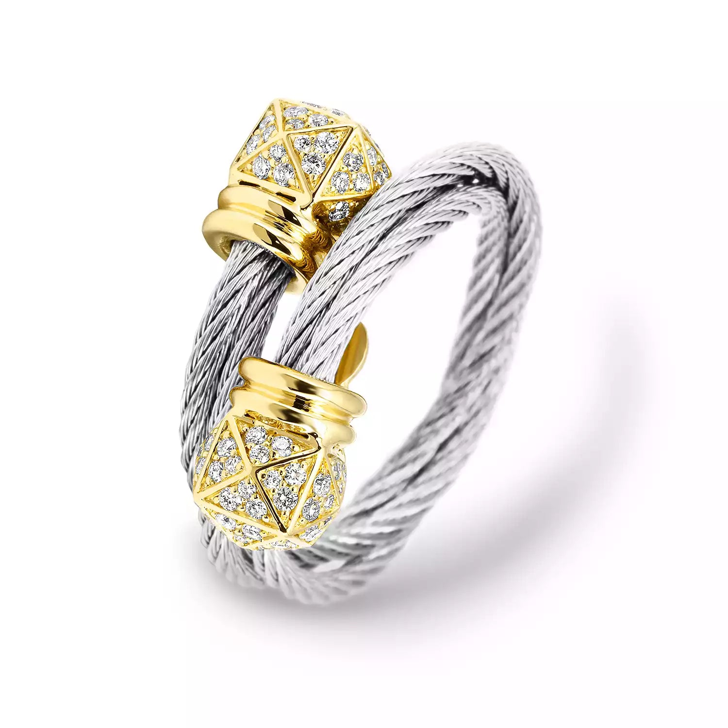 Steel_Gold 18KT na may 120 Diamonds 0.57ct