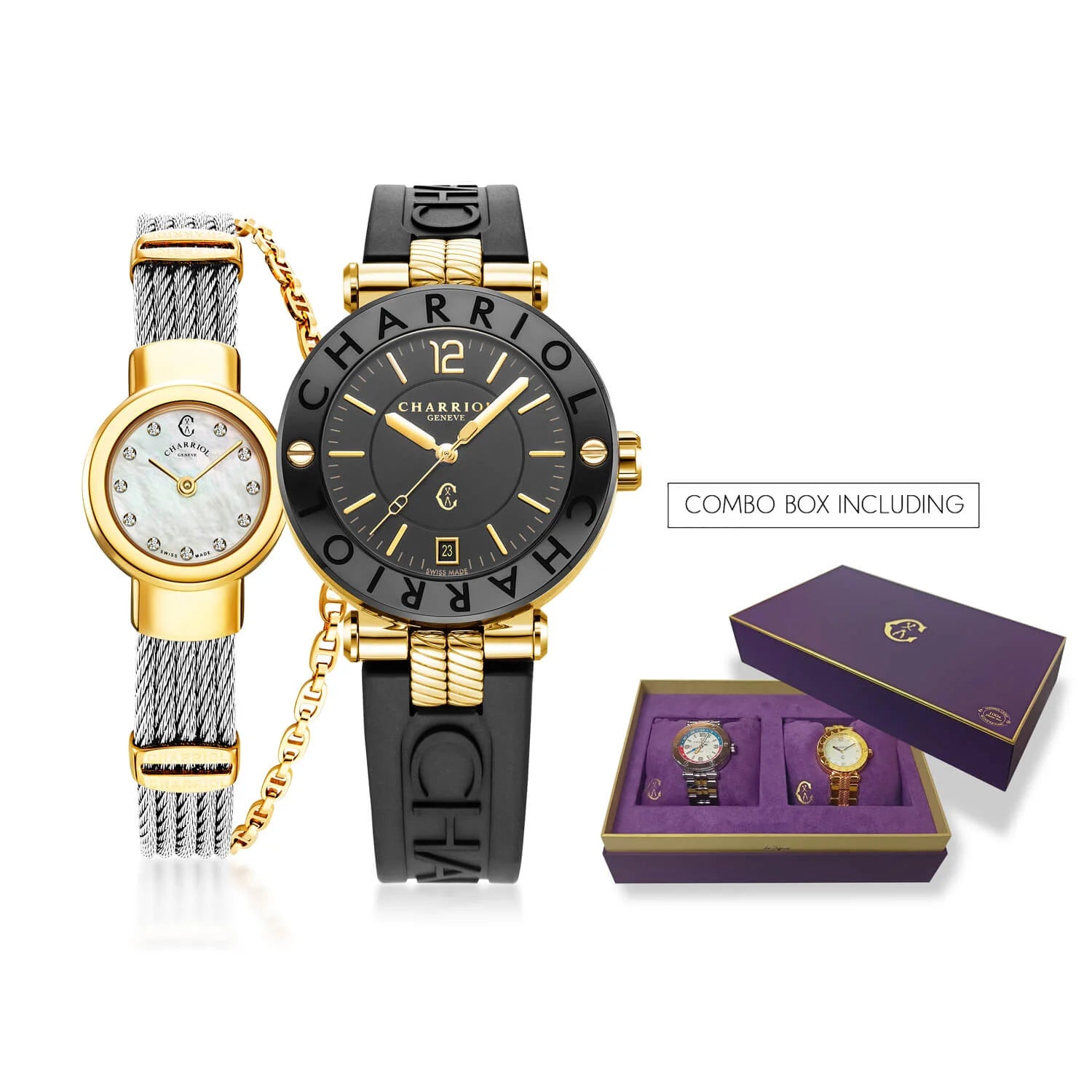 Combo set Sofia & Adrien - ©2025 Philippe Charriol International Ltd. -  