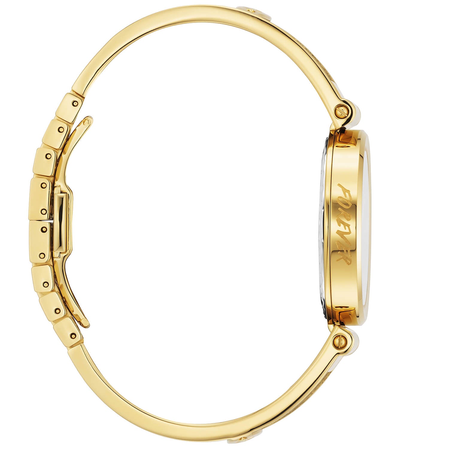 FOREVER IYONG, 32MM, KUWARTS KALIBRE, INA-NG-PERLAS NA MAY 12 DIAMONDS DIAL, DILAW NA GINTO PVD BEZEL, BAKAL CABLE PULSERAS - Charriol Geneve - Panoorin