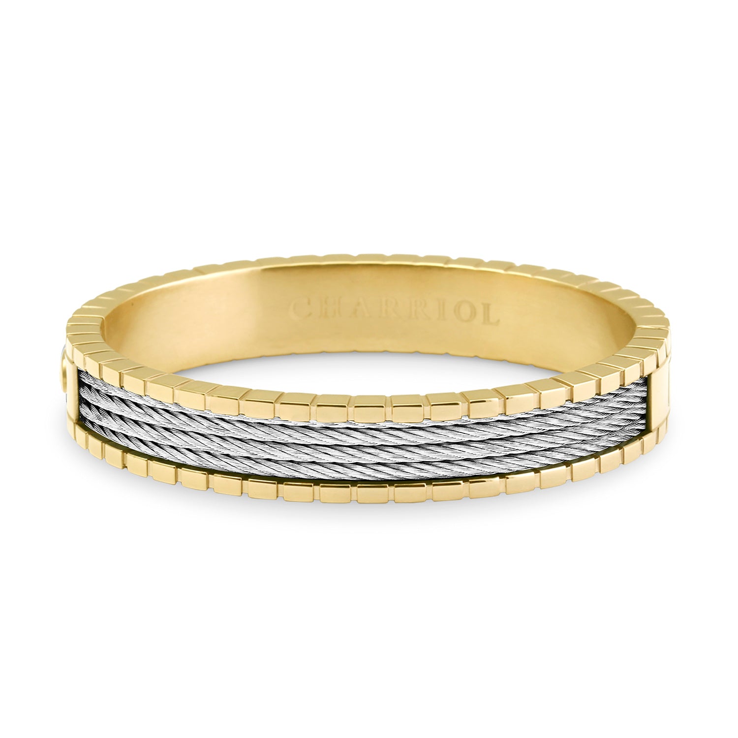 Magpakailanman™ Bangle Personalized na dilaw / bakal - Charriol Geneve - Mga pulseras at Bangles