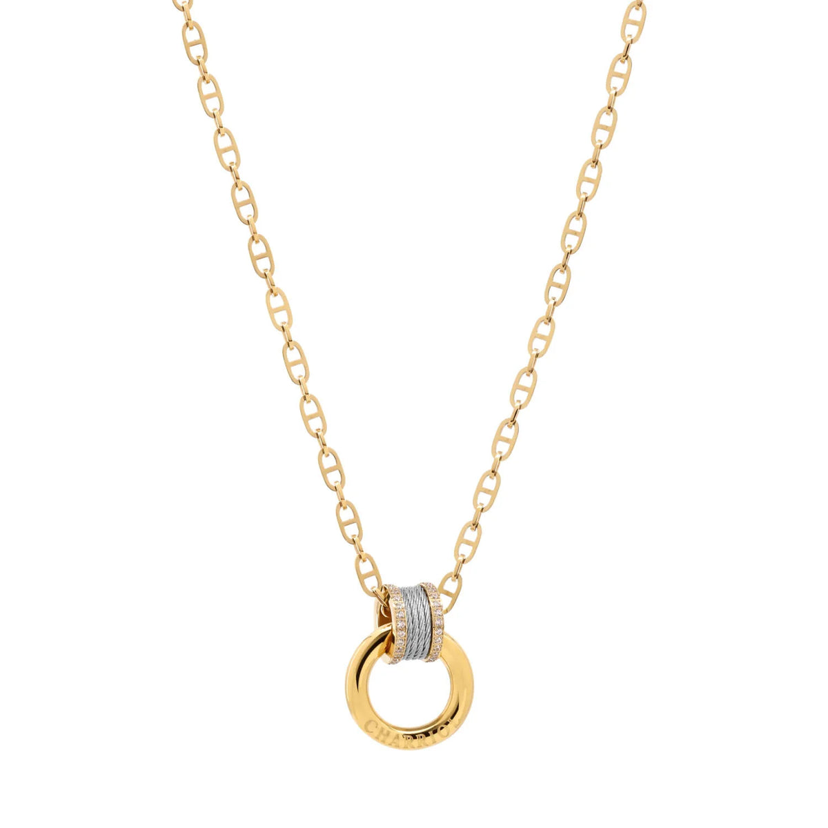 Yellow gold mariner chain_32