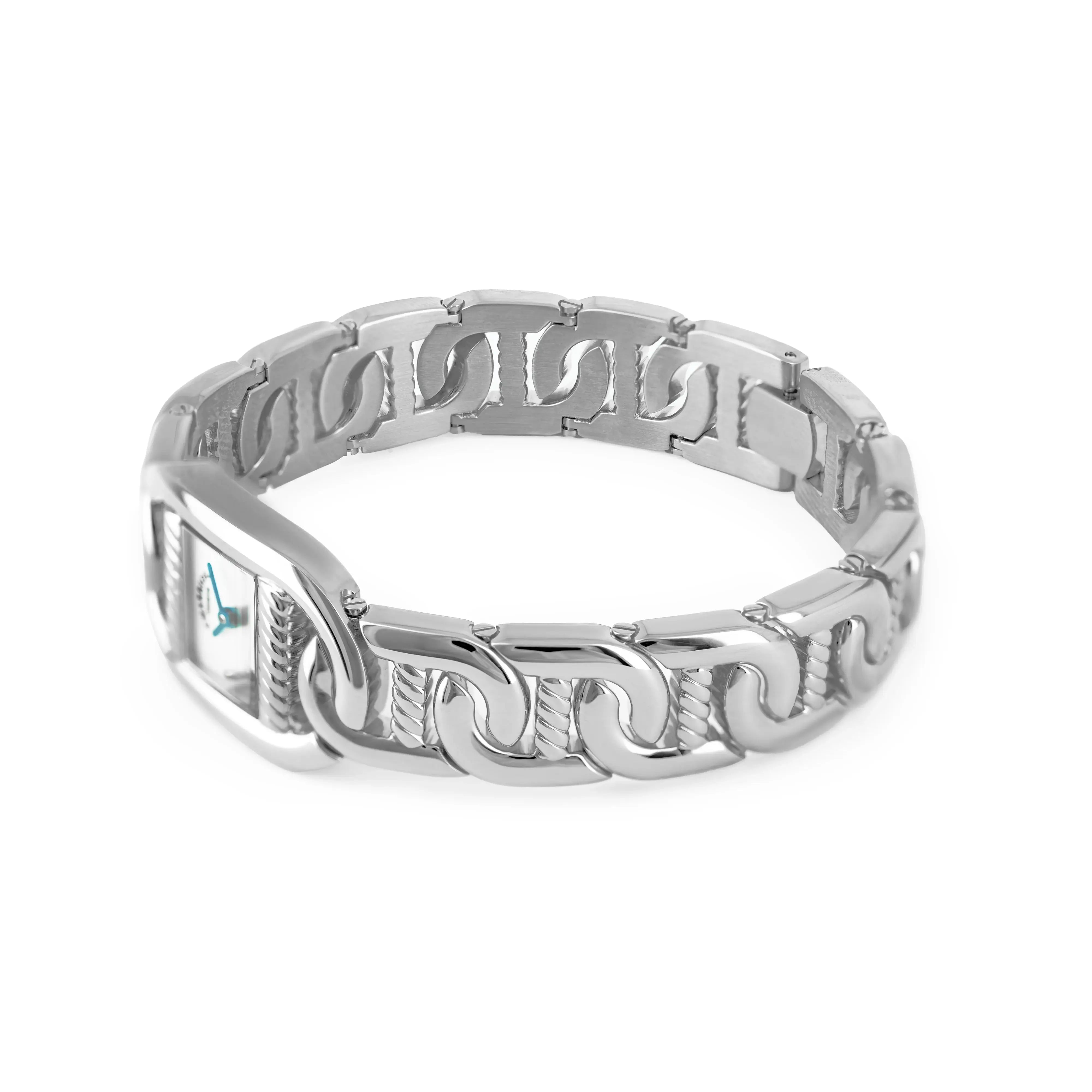 MARINER, 20MM, QUARTZ CALIBRE, STEEL CASE, WHITE MOTHER-OF-PEARL WITH 2 DIAMONDS DIAL, STEEL LINKS BRACELET - ©2025 Philippe Charriol International Ltd. -  Watch