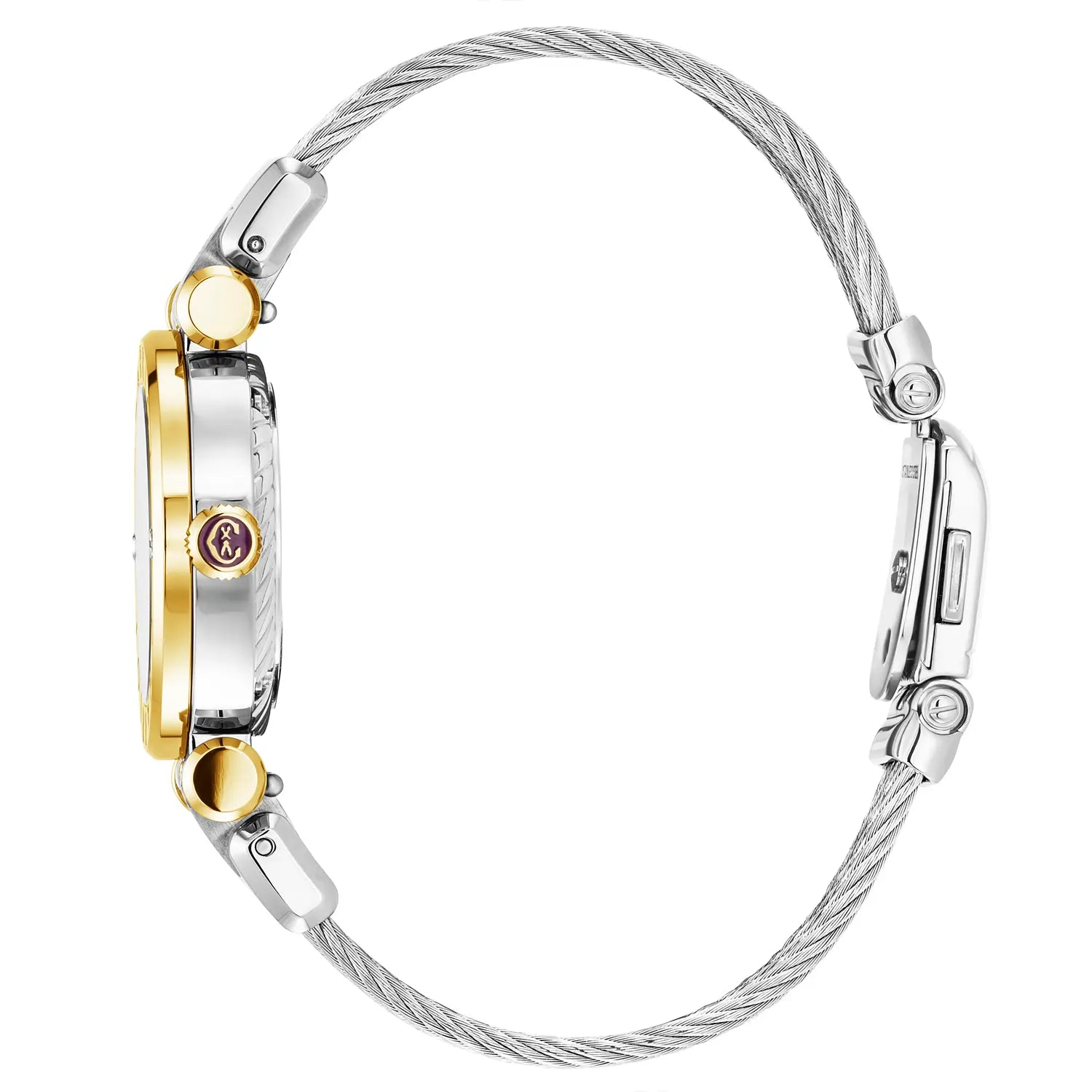 NAVIGATOR CRUISE, 28MM, QUARTZ CALIBRE, INA NG PERLAS DIAL, "CHARRIOL CHARRIOL" BEZEL, BAKAL CABLE MAPAGPAPALIT STRAP - Charriol Geneve - Panoorin