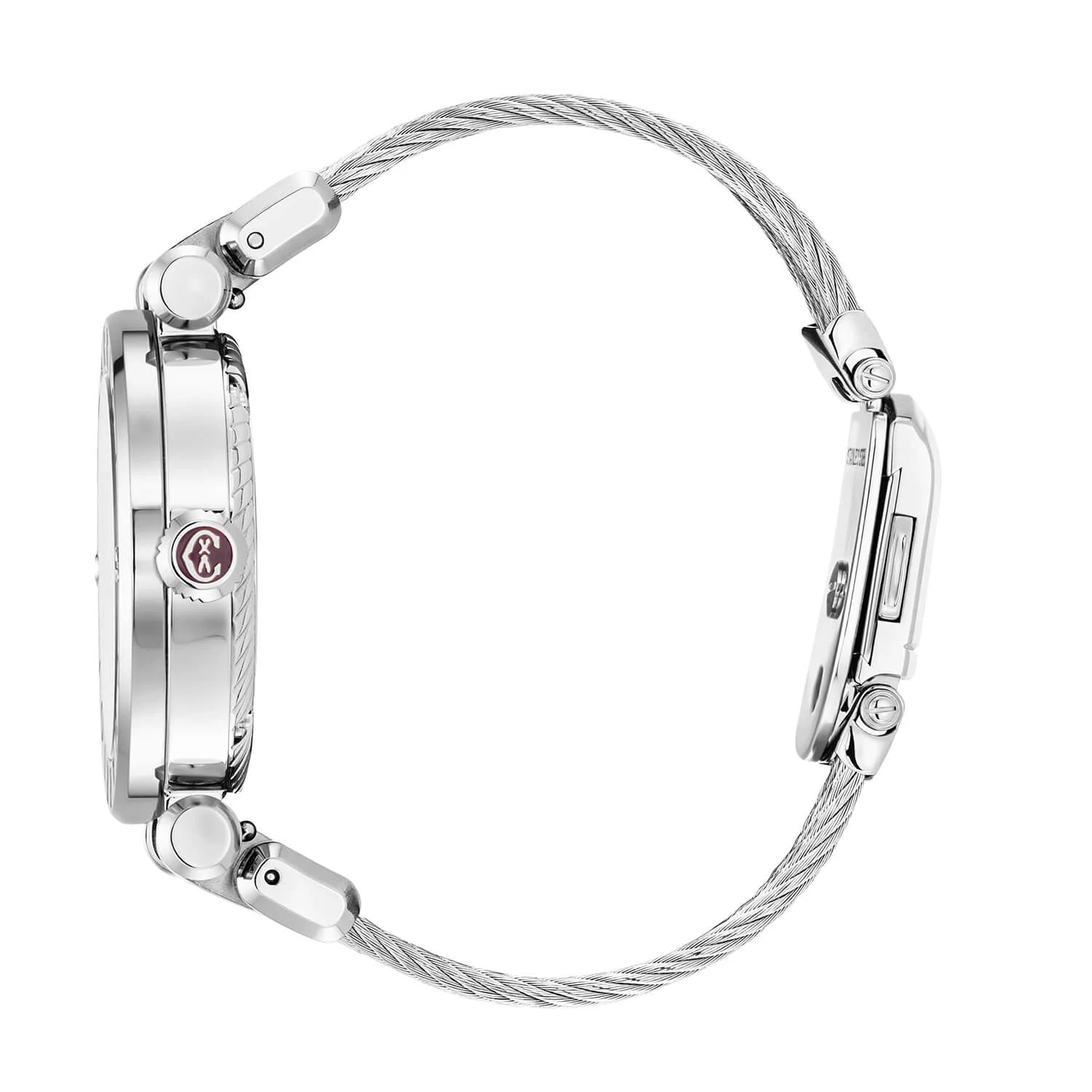 NAVIGATOR CRUISE, 36MM, MOONPHASE QUARTZ CALIBRE, AVENTURINE PRINTED WITH 11 DIAMONDS DIAL, STEEL "CHARRIOL CHARRIOL" WITH 2 SCREWS BEZEL, STEEL INTERCHANGEABLE CABLE BRACELET - © 2024 Charriol -  Watch