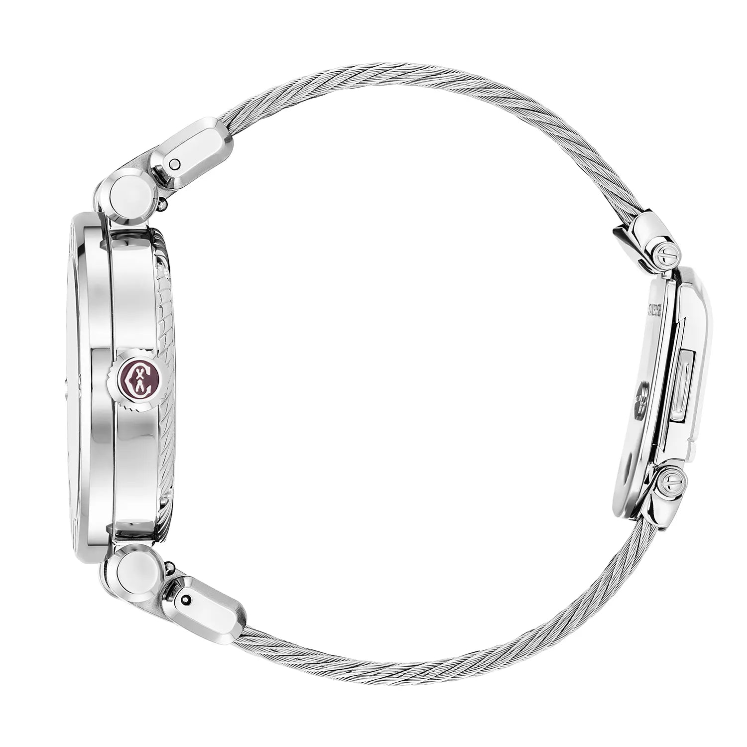 NAVIGATOR CRUISE, 36MM, QUARTZ CALIBRE, INA NG PERLAS DIAL, "CHARRIOL CHARRIOL" BEZEL, STEEL CABLE MAPAGPAPALIT BRACELET - Charriol Geneve - Panoorin