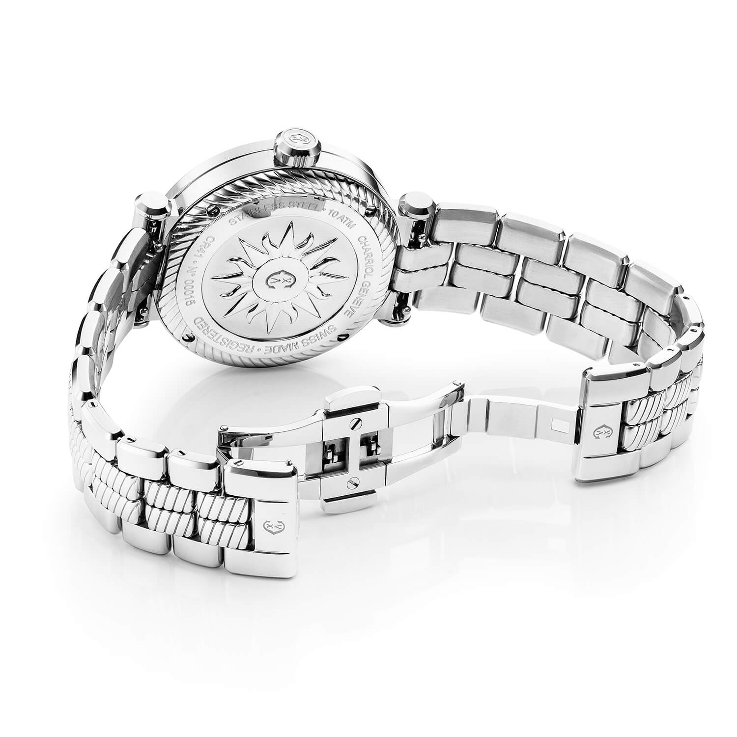 NAVIGATOR CRUISE, 41MM, AWTOMATIKONG KALIBRE, PUTING DIAL, "CHARRIOL CHARRIOL" BEZEL, BAKAL MAPAGPAPALIT BRACELET - Charriol Geneve - Panoorin