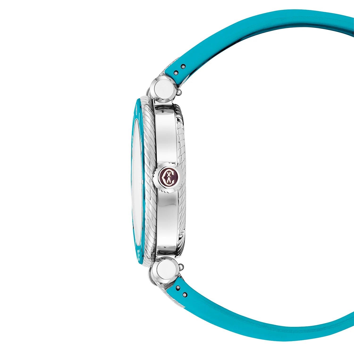 NAVIGATOR SURF, 36MM, AWTOMATIKONG KALIBRE, TURKESA DIAL, TURKESA BEZEL, TURKESA GOMA MAPAGPAPALIT PULSERAS - Charriol Geneve - Panoorin