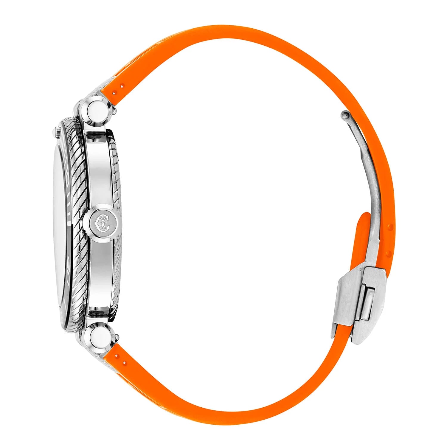 NAVIGATOR SURF, 41MM, AWTOMATIKONG KALIBRE, ITIM NA LUMINOVA DIAL, ITIM AT PILAK BEZEL, ORANGE GOMA MAPAGPAPALIT PULSERAS - © 2024 Charriol - Panoorin