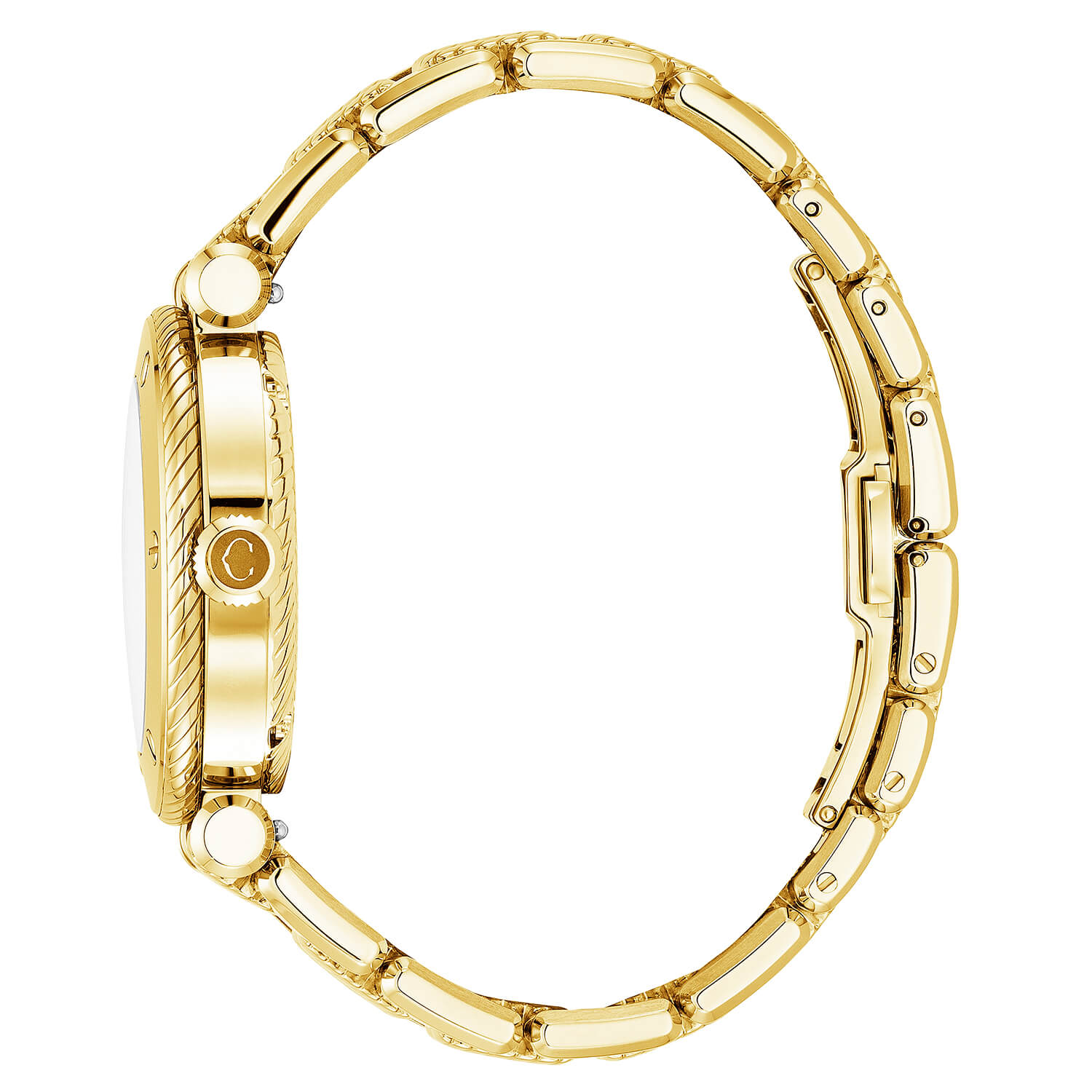 NAVIGATOR SURF GMT, 36MM, KUWARTS GMT KALIBRE, PUTING DIAL, 6 SCREWS BEZEL, BAKAL DILAW NA GINTO PVD MAPAGPAPALIT PULSERAS - Charriol Geneve - Panoorin