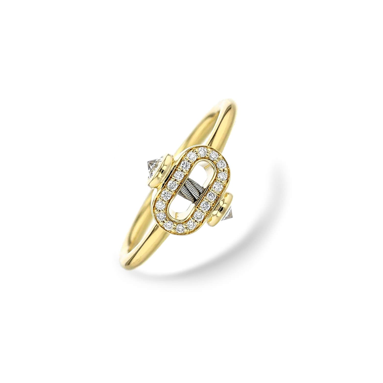 Steel_Gold 18KT with 29 Diamonds 0.38ct