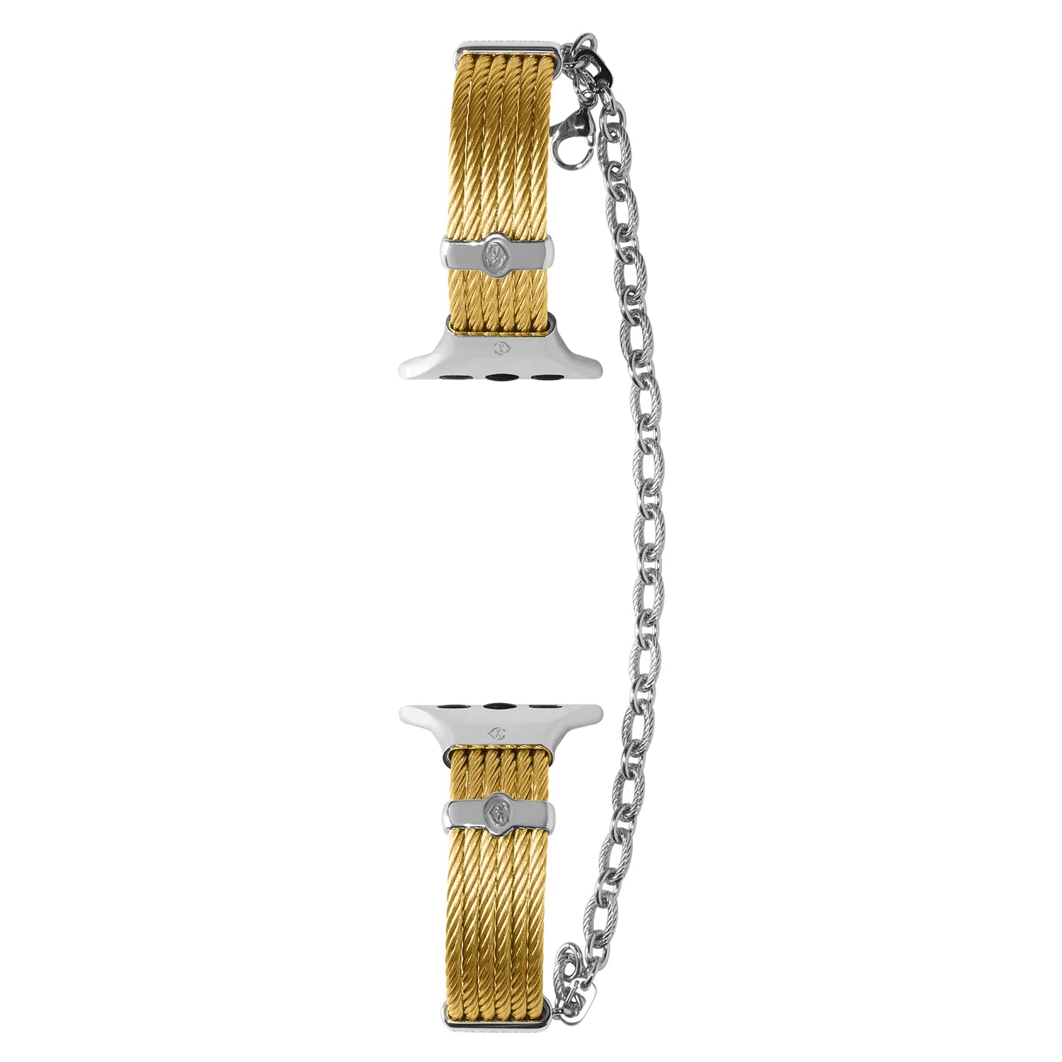 Dilaw na Ginto na may Steel Décors_Wrist 16cm