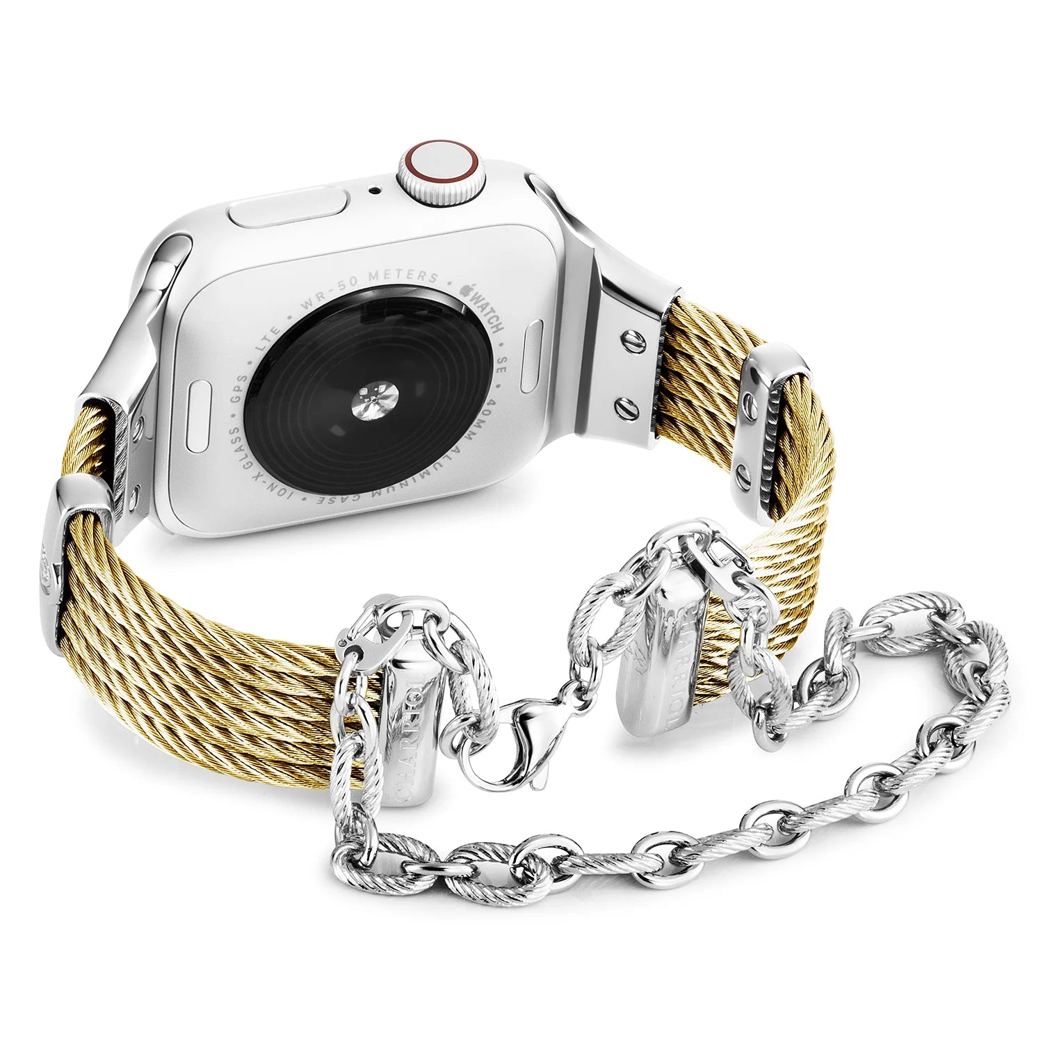 Dilaw na Ginto na may Steel Décors_Wrist 16cm