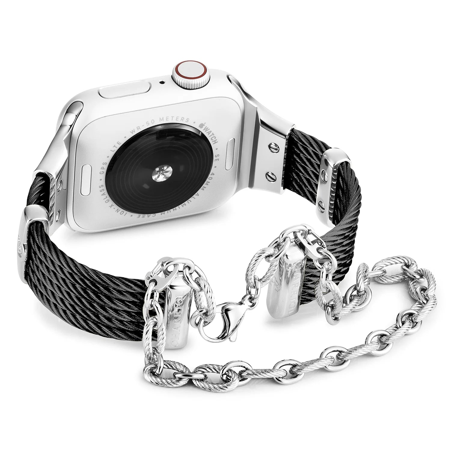 Itim na may Steel Décors_Wrist 16cm