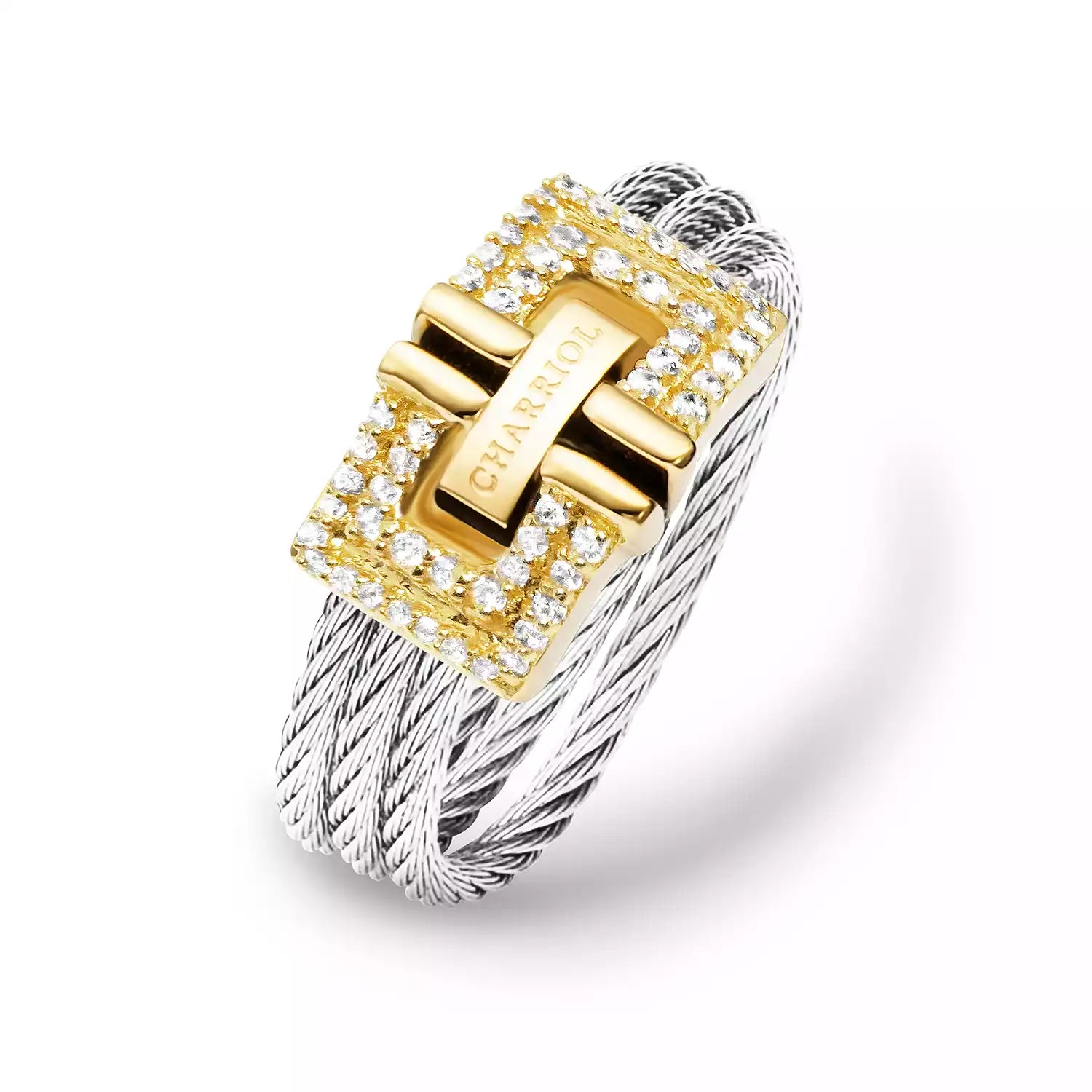 Steel_Gold 18KT na may 54 Diamonds 0.21ct