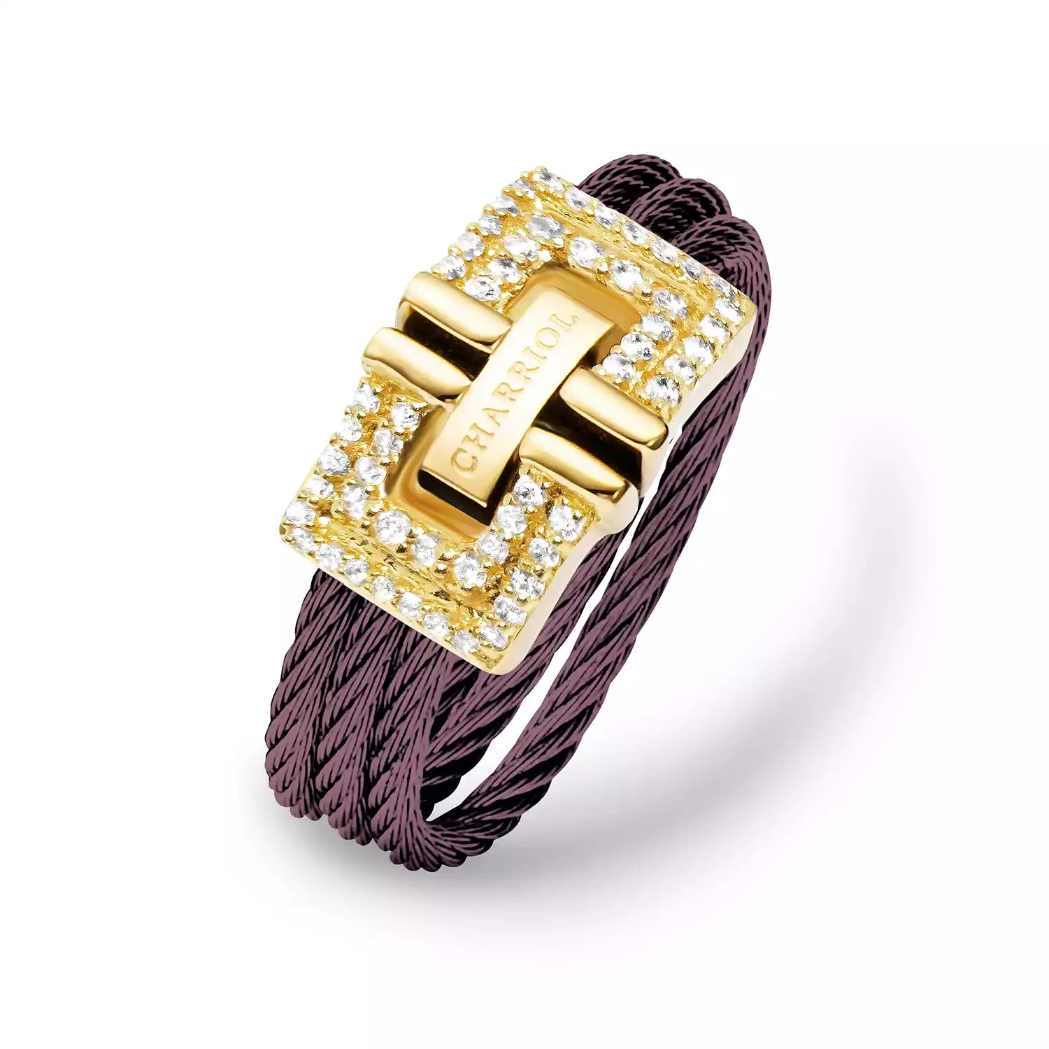 Purple_Gold 18KT na may 54 Diamonds 0.21ct