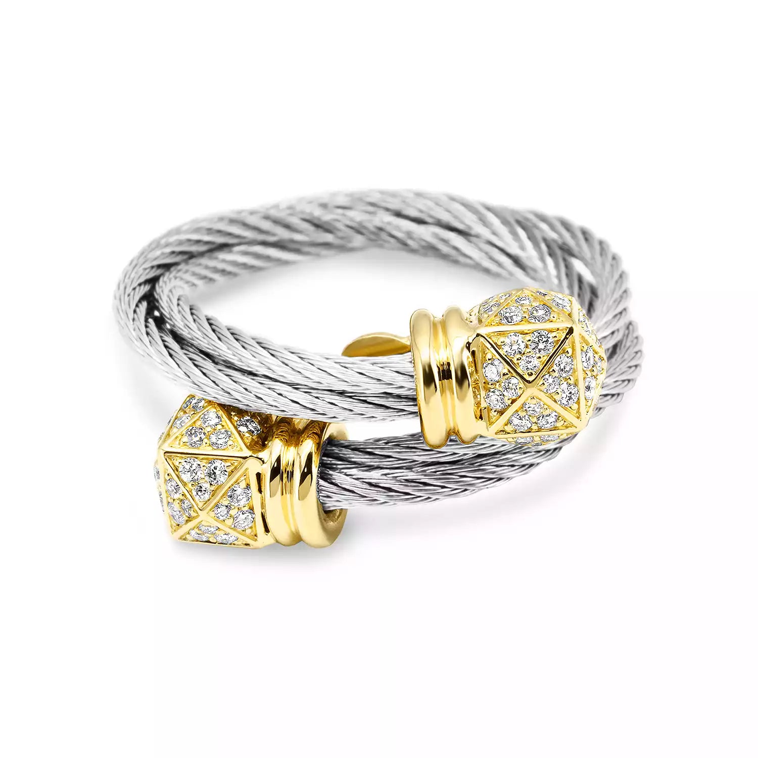 Steel_Gold 18KT na may 120 Diamonds 0.57ct