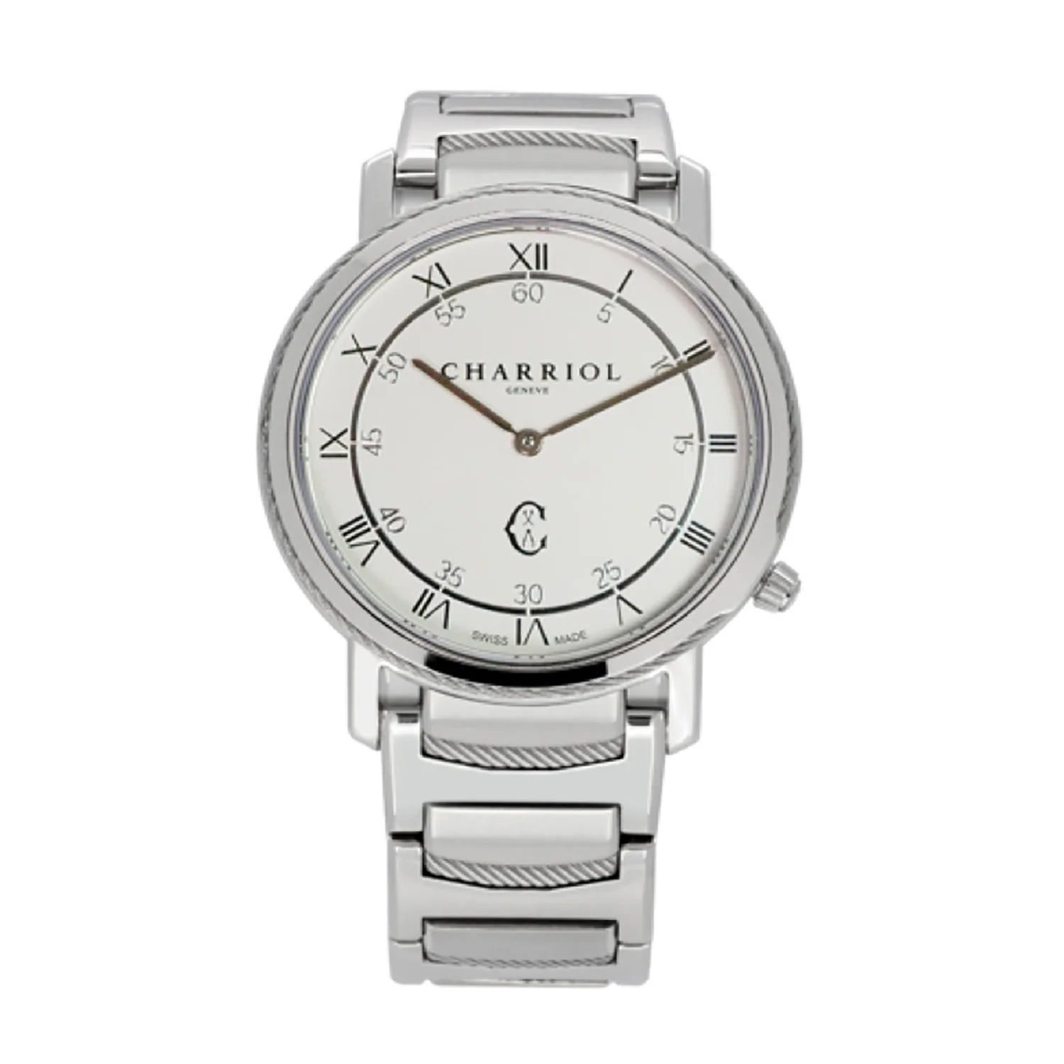 CELTIC LEGACY, 40MM, KUWARTS KALIBRE, PUTING DIAL, BAKAL BEZEL, BAKAL PULSERAS - Charriol Geneve - Panoorin